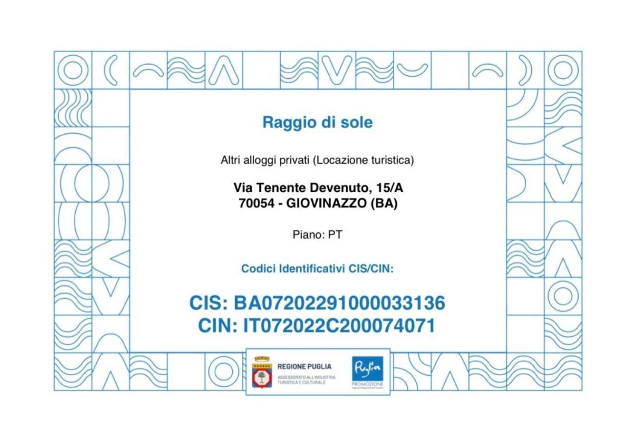 Casa Vacanza Raggio Di Sole Giovinazzo Exterior photo